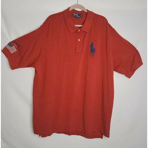 Polo Ralph Lauren Men Polo Shirt Size 3XLT Red